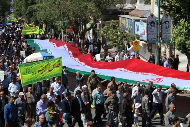 حضور گسترده در راهپیمایی قدس دلگرمی برای مردم فلسطین است