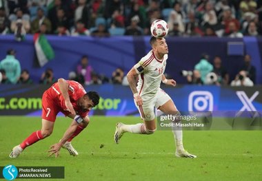 امارات ۱۰ نفره با خوش شانسی به فلسطین نباخت!