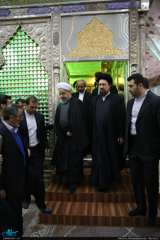 تجدید میثاق رئیس جمهور و اعضای هیئت دولت با آرمان های حضرت امام(س) 