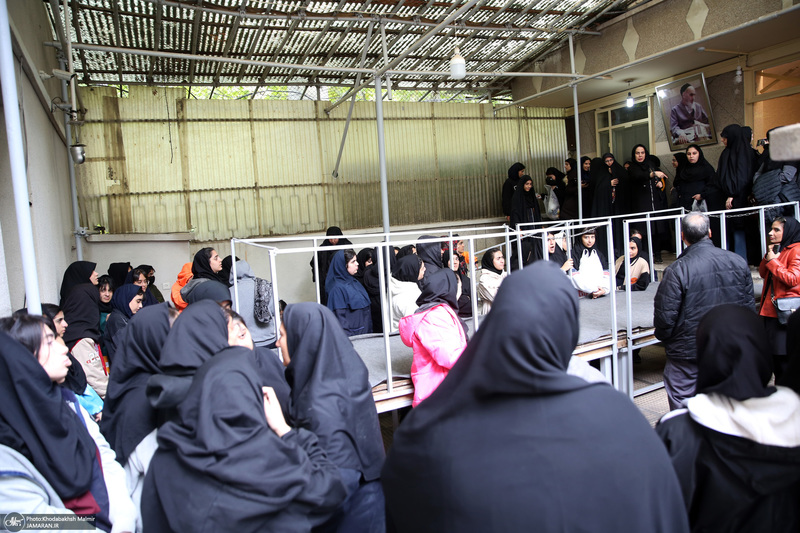 ورکشاپ هنر ی دانش آموزان هنرستان یادگار امام در حسینیه جماران