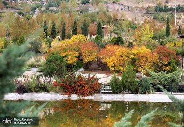 پاییز  بوستان آبشار در منطقه 22 تهران
