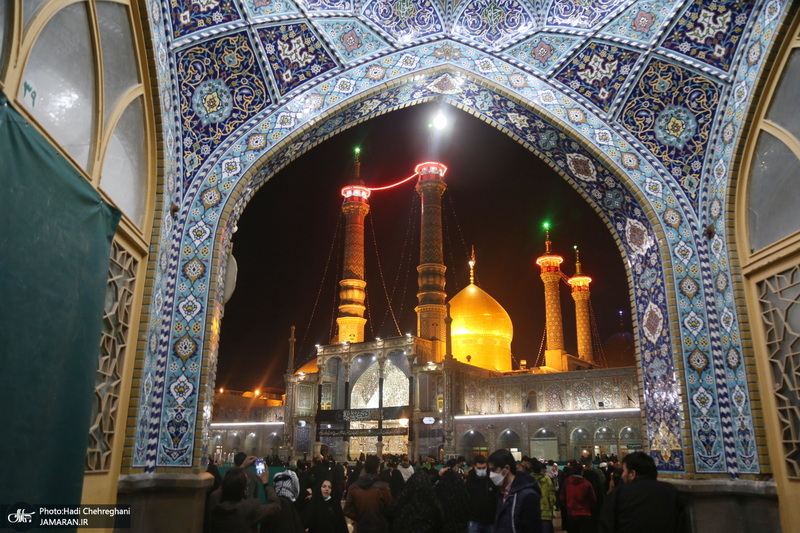 مراسم تعویض پرچم حرم مطهر حضرت معصومه(س)