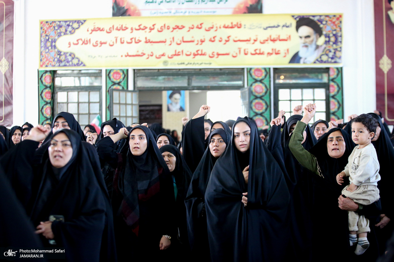 مراسم هفتمین روز شهادت سرلشگر پاسدار شهید مجید خادمی در روستای امیر حاجیلو - فسا