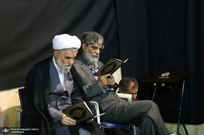 مراسم چهلمین روز مرحوم آیت الله صانعی در حسینیه جماران