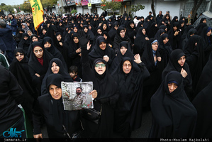 مراسم وداع و تشییع پیکر شهید مدافع حرم حمیدرضا ضیائی