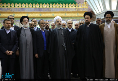 فیلم/ سخنان حجت الاسلام والمسلمین دکتر حسن روحانی در مراسم تجدید میثاق اعضای هیئت دولت با آرمان های امام (س)