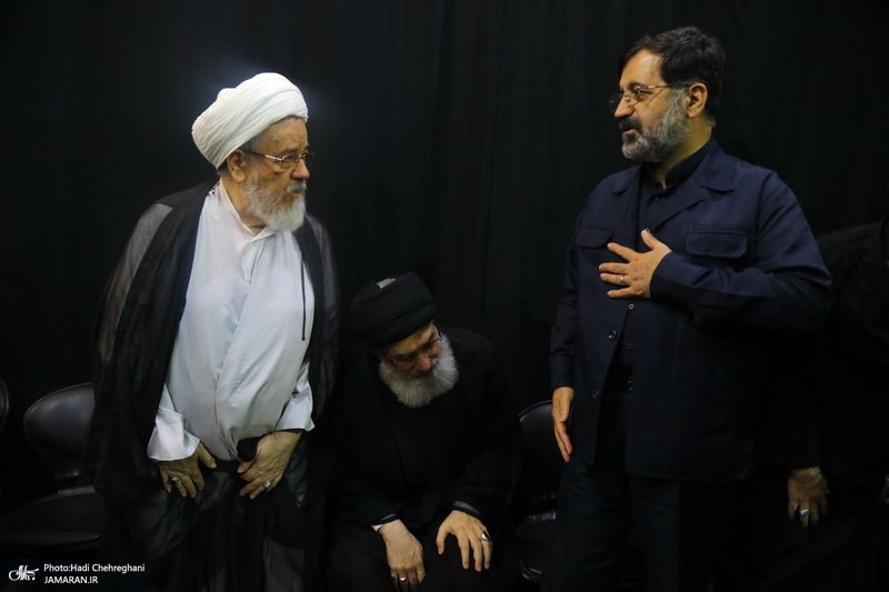 مراسم چهلمین روز تدفین رهبر شهید در دفتر آیت الله العظمی سیستانی در قم