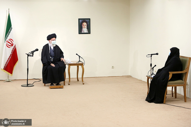 دیدار خانواده شهید فخری‌زاده با رهبر معظم انقلاب