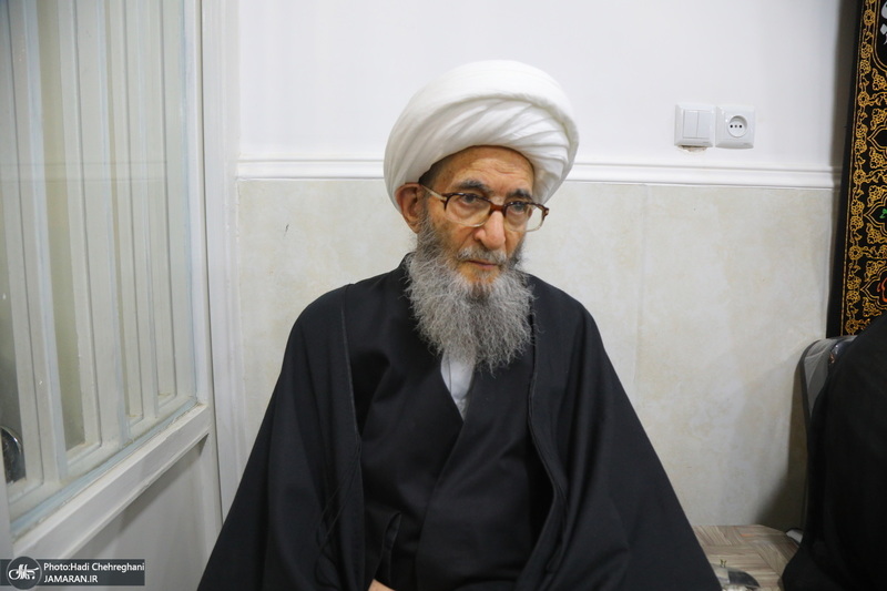 عزاداری شهادت حضرت فاطمه (س) در بیت آیت الله دوستی زنجانی‎