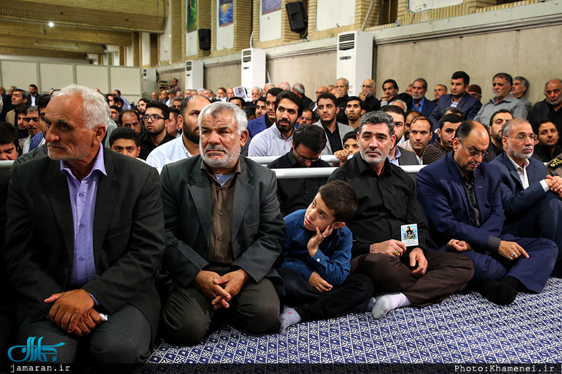 دیدار خانواده‌های شهدای مرزبانی و مدافع حرم با رهبر معظم انقلاب