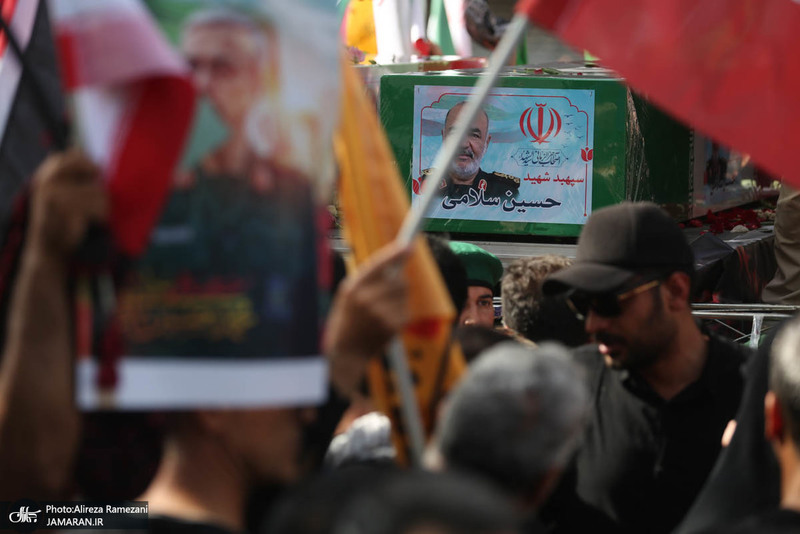 مراسم تشییع شهدای جنگ تحمیلی رژیم صهیونیستی در تهران-2