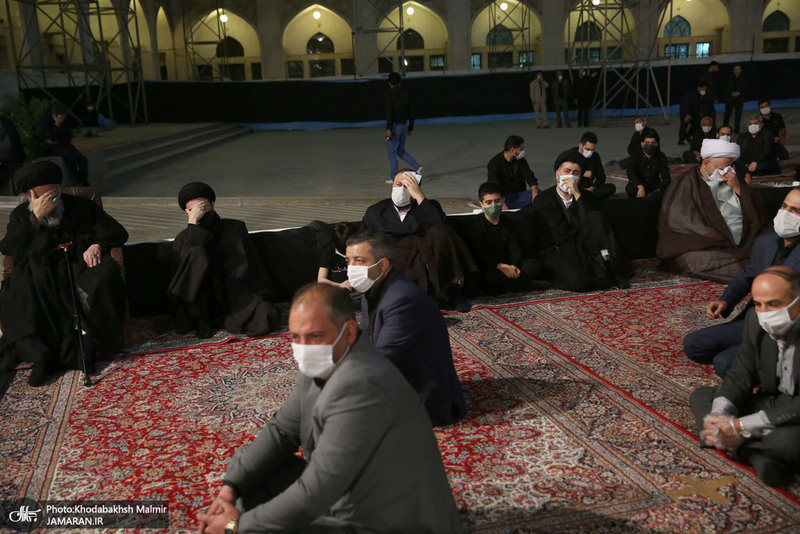 مراسم عزاداری شب عاشورای حسینی(ع) در حرم مطهر امام خمینی(س)