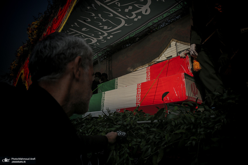 مراسم تشییع پیکرهای مطهر 100 شهید گمنام در تهران-4