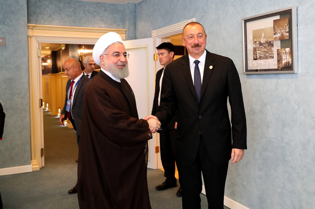 رئیس‌جمهور روحانی: تحول بزرگی در سطح روابط تهران - باکو  ایجاد شده است