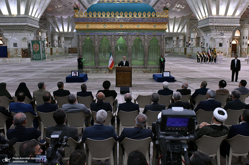 تجدید میثاق رئیس‌جمهور و اعضای دولت با آرمان‌های حضرت امام خمینی - 1