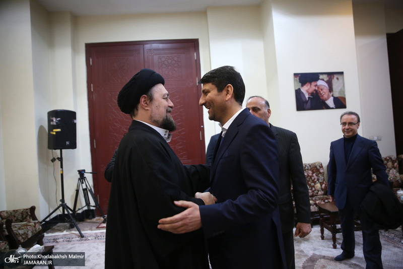 دیدار وزیر ارتباطات و معاونین با سید حسن خمینی