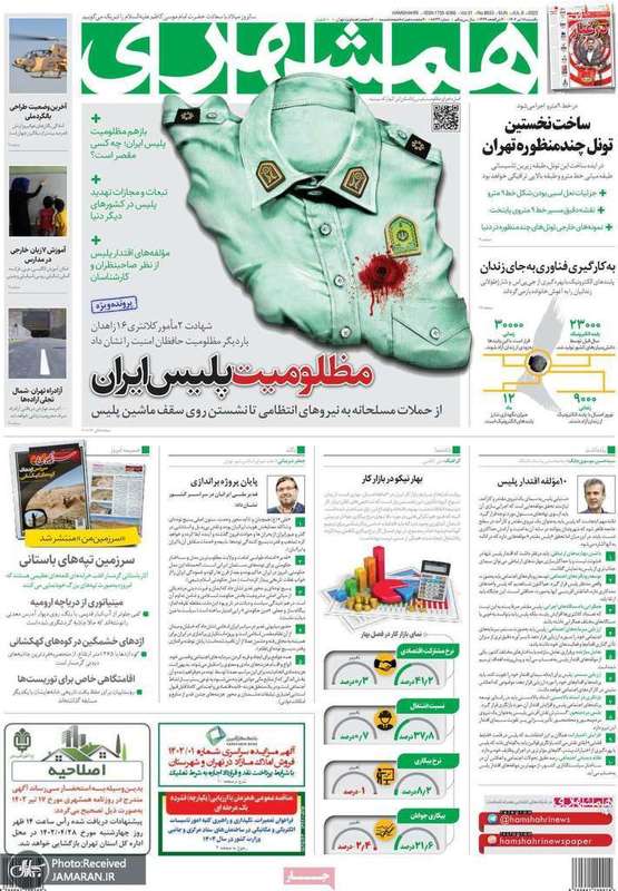 گزیده روزنامه های 18 تیر 1402