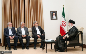 دیدار دبیرکل جنبش جهاد اسلامی فلسطین با رهبر معظم انقلاب