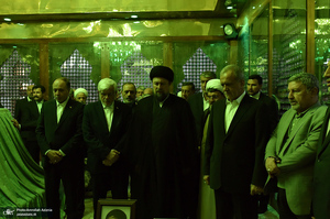 تجدید میثاق رئیس‌جمهور و اعضای دولت با آرمان‌های حضرت امام خمینی - 1