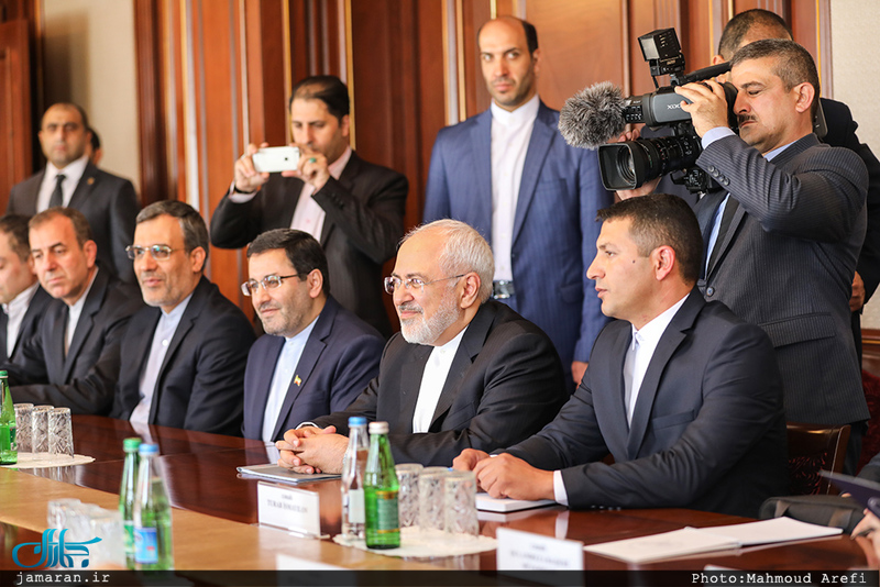دیدار ظریف با رییس مجلس عالی نخجوان