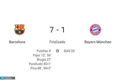بارسلونا از بایرن انتقام گرفت