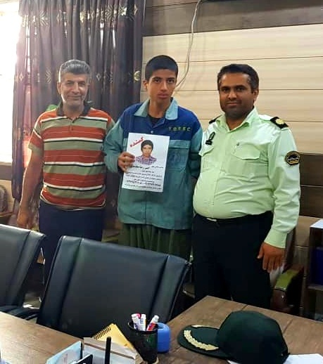 بازگشت جوان ۱۵ ساله بوشهری به آغوش خانواده با همکاری پلیس اهواز