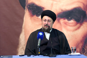 دیدار اعضای جبهه فرهنگی نقلاب اسلامی با سید حسن خمینی
