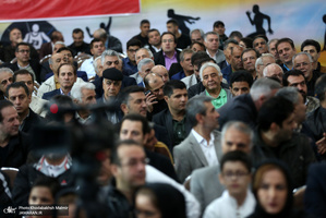 حضور سید حسن خمینی در آیین نامگذاری مجموعه ورزشی استاد کهندل