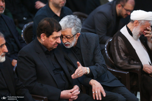 مراسم خاکسپاری شهید حسین امیرعبداللهیان در حرم حضرت عبدالعظیم حسنی (ع)