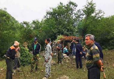 عملیات جستجو برای یافتن جوان مفقود شده در جنگل کلاردشت