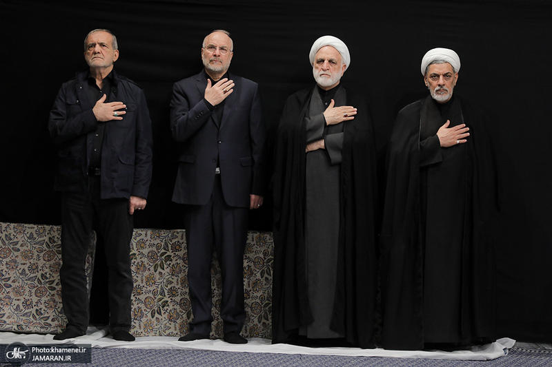 مراسم عزاداری شب شهادت حضرت زهرا (س) در حسینیه امام خمینی(ره)