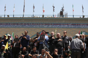 مراسم وداع با رهبر شهید انقلاب در مصلی تهران
