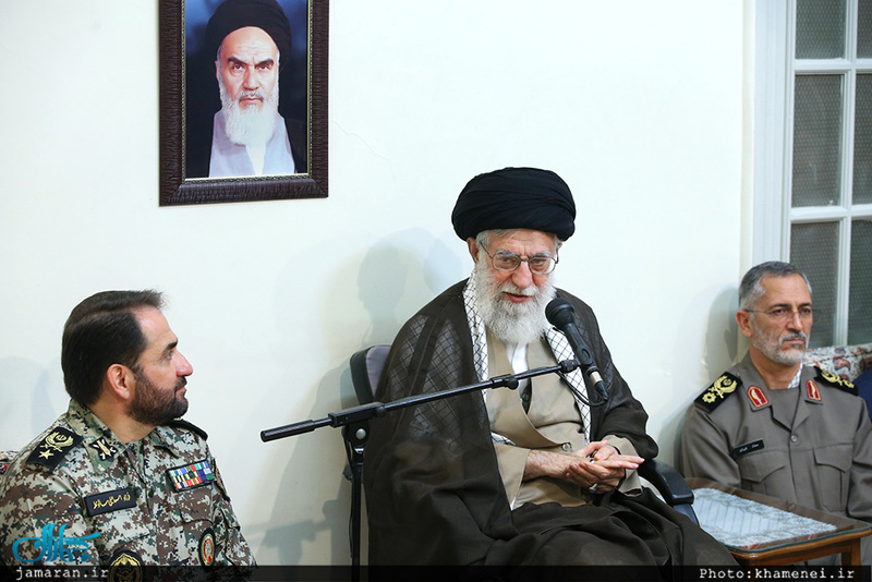 دیدار فرماندهان قرارگاه پدافند هوایی خاتم‌الانبیاء(ص) ارتش با فرمانده کل قوا 