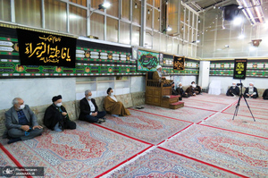 مراسم عزاداری و سوگواری ایام فاطمیه در دفتر آیت الله العظمی صانعی (ره)