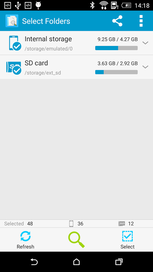جستجو و حذف فایل های تکراری با دانلود Search Duplicate File برای اندروید