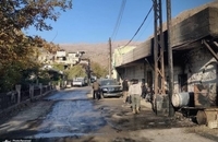 ویرانی در حومه دمشق پس از حمله اسرائیل  (9)