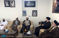 دیدار جمعی از علمای اهل سنت مقیم انگلستان با یادگار امام