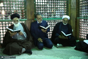 تجدید میثاق رئیس قوه قضائیه و مسئولان عالی قضایی با آرمان‌های حضرت امام خمینی (س)