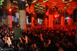 مراسم عزاداری شهادت حضرت فاطمه زهرا (س) در مسجد اعظم قم‎