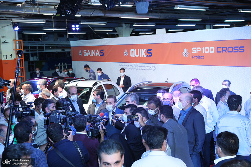 مراسم خروج پراید از خط تولید با حضور رئیس دفتر رئیس جمهوری