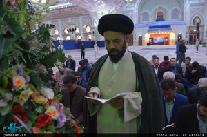 تجدید میثاق فرماندار و معی از کارکنان شهرقدس با آرمان های حضرت امام(س)