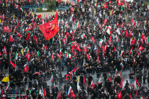 دومین روز مراسم وداع با رهبر شهید انقلاب در مصلای تهران