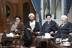 دیدار مجمع روحانیون مبارز و مجمع محققین حوزه علمیه قم با سید حسن خمینی
