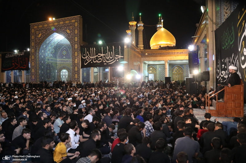 مراسم عزاداری شهادت امام جعفر صادق (ع) در مسجد اعظم قم