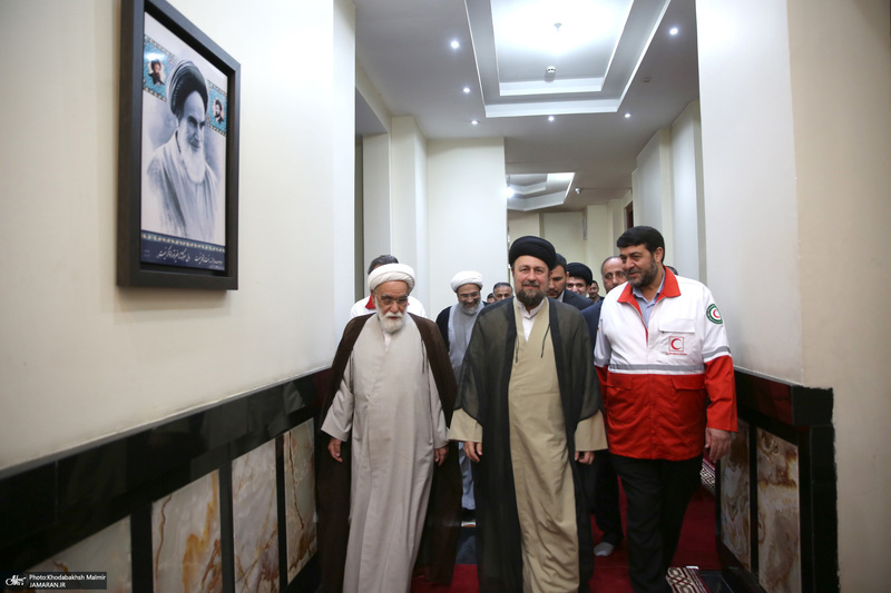 تجدید میثاق رییس و امدادگران جمعیت هلال احمر با ارمان های امام راحل