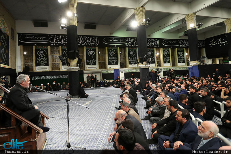 مراسم عزاداری شب تاسوعای حسینی با حضور رهبر معظم انقلاب اسلامی