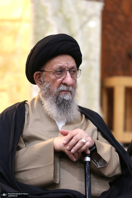 مراسم بیست‌و‌نهمین سالگرد ارتحال حاج سید احمد خمینی و بزرگداشت آیت‌الله بجنوردی در حرم امام