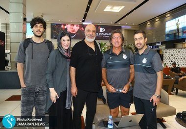عکس| دیدار استقلالی ها با زوج بازیگر در فرودگاه