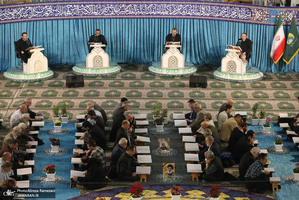 مراسم جزخوانی قرآن کریم در حرم مطهر حضرت عبدالعظیم حسنی(ع)