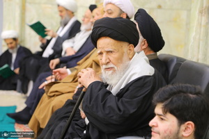 مراسم ترحیم آیت الله نورالله شاه آبادی(ره) در مسجد اعظم قم